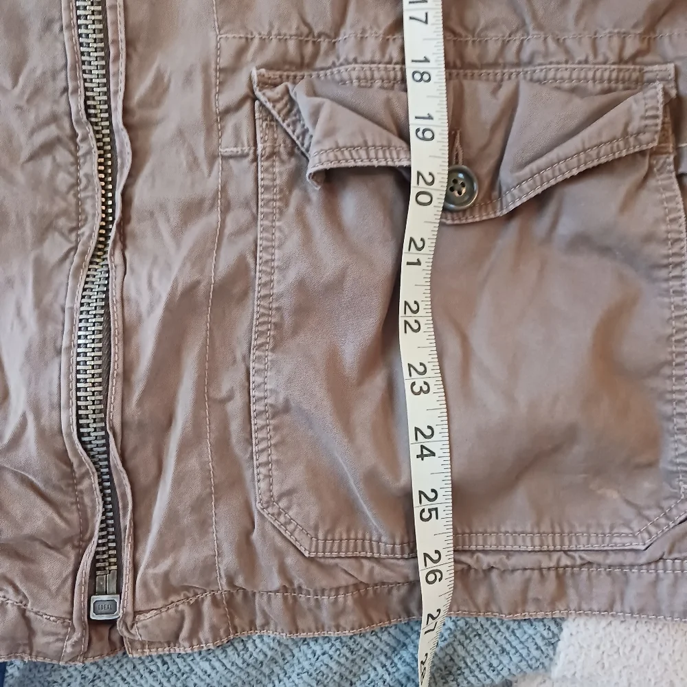 J. Crew A22 Military Jacket. Size Large Tall (Beige/Light Brown)